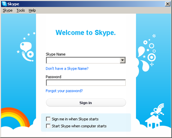 skype tools options