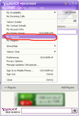 Yahoo My Webcam