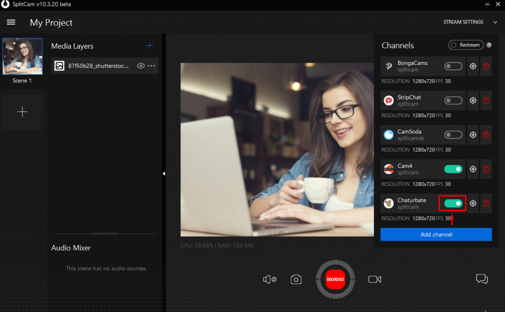 How to add Chaturbate stream - Splitcam Blog